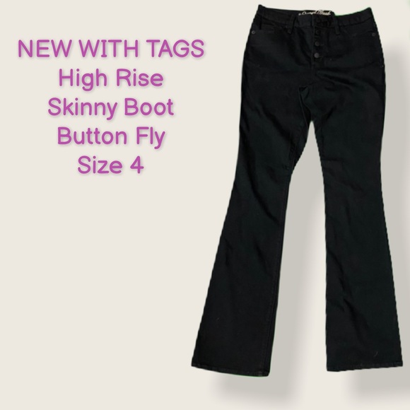 Universal Thread Denim - NWT High-Rise Skinny Boot Cut Button Fly Sz 4